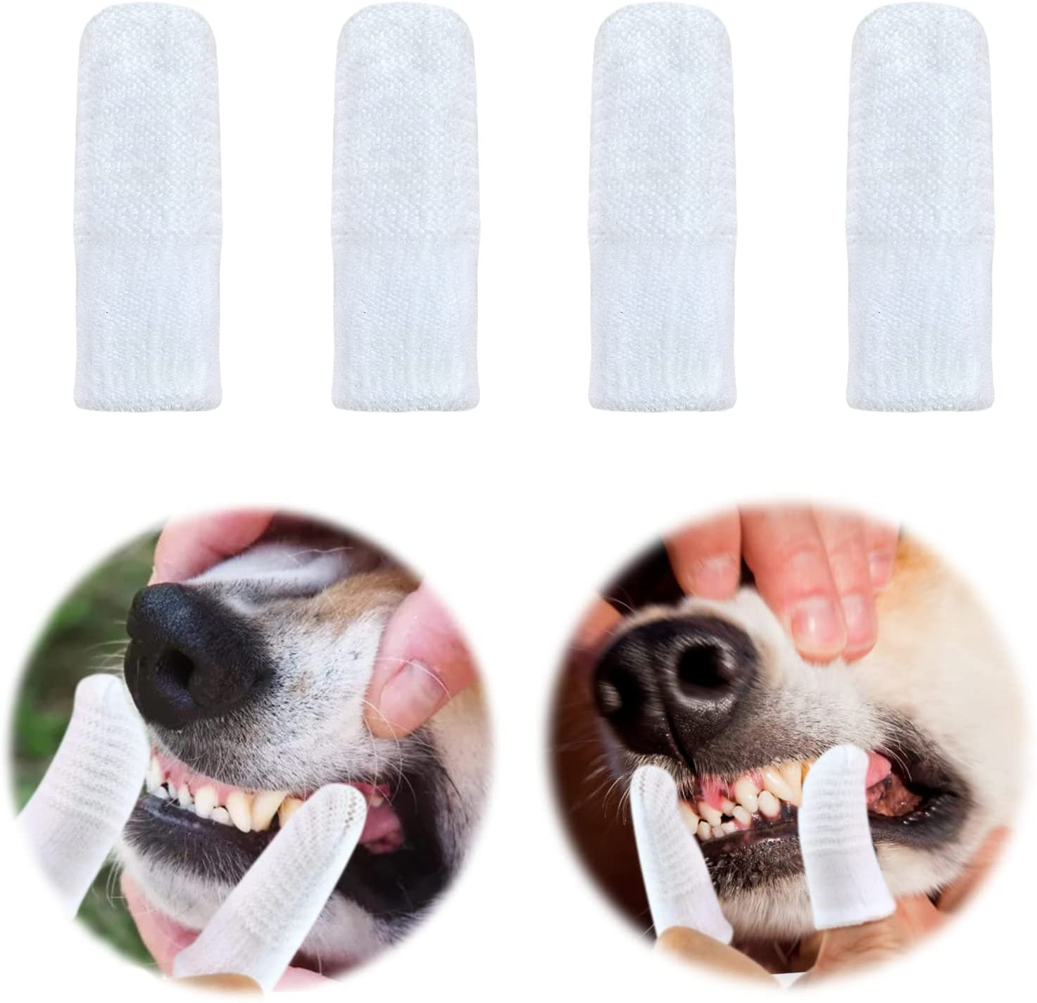 Cepillo De Dientes Jieyou Para Perros Y Gatos Fingerling Para Mascotas Pequeñas (4 Unidades) - Venta Internacional.