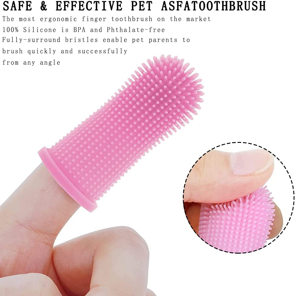 Foto 3 pulgar | Juego De Cepillos De Dientes Para Mascotas Jieyou Soft Silicone Para Perros Y Gatos - Venta Internacional.