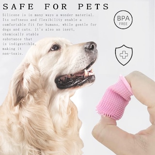 Foto 4 | Juego De Cepillos De Dientes Para Mascotas Jieyou Soft Silicone Para Perros Y Gatos - Venta Internacional.