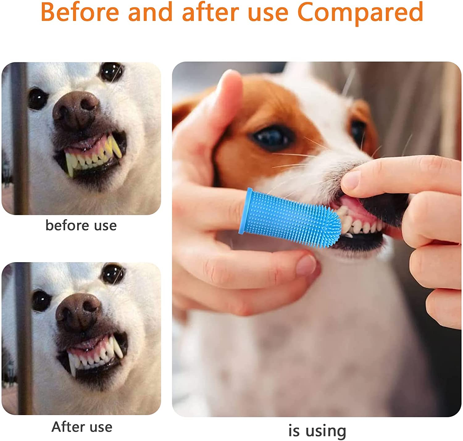 Foto 5 pulgar | Cepillo De Dientes Para Perros, 6 Piezas, Cepillo De Dientes Para Mascotas, Cepillo De Dientes Para  - Venta Internac