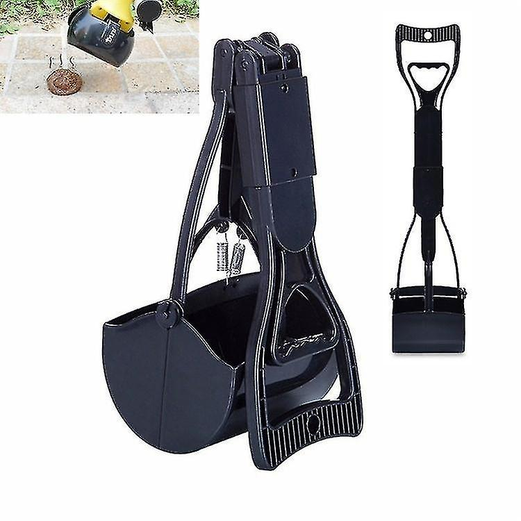 Recogedor De Inodoro Para Mascotas Con Mango Largo, Diseño De Jaula Para Pájaros, Color Negro - Venta Internacional.