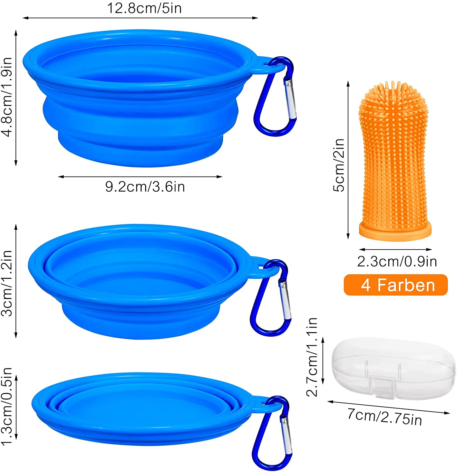 Foto 3 pulgar | Juego De Cepillos De Dientes Jieyou Finger Toothbrush Para Perros Y Gatos - Venta Internacional.