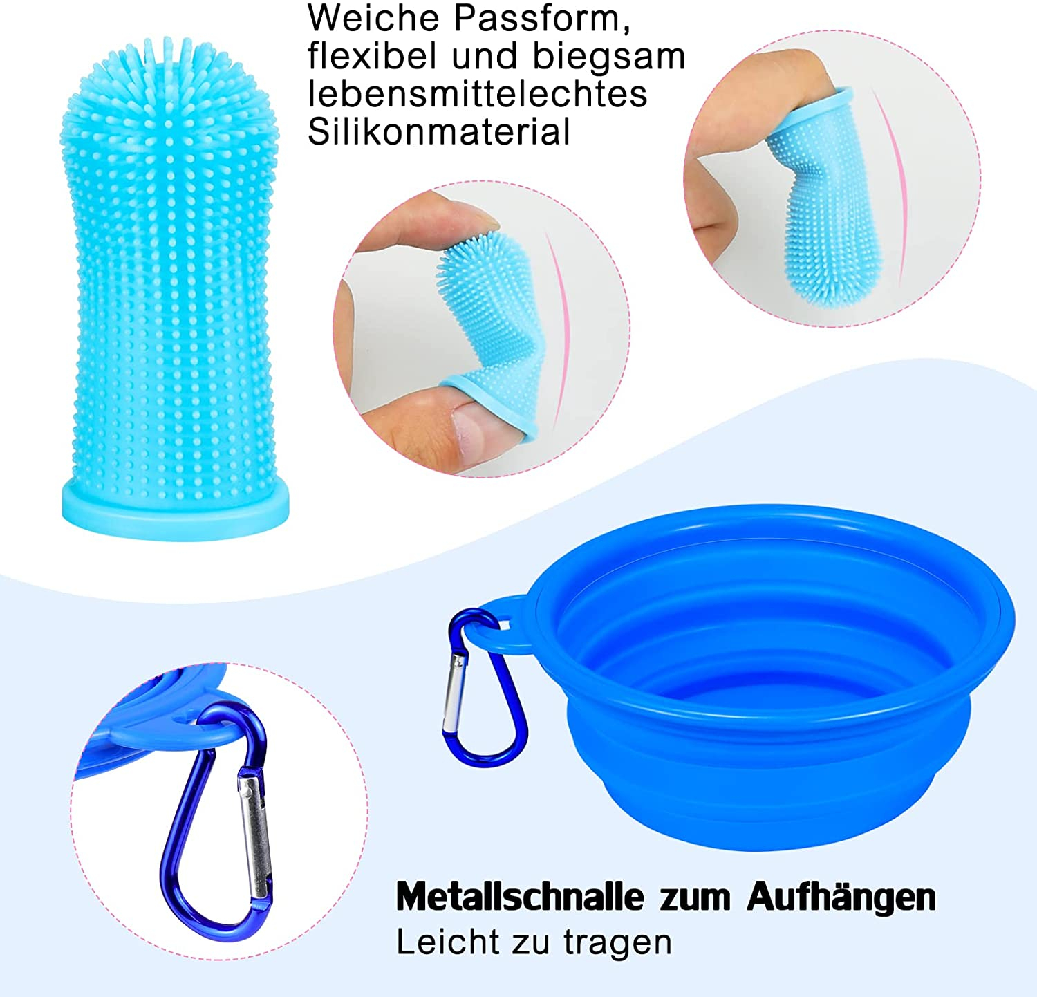 Foto 4 pulgar | Juego De Cepillos De Dientes Jieyou Finger Toothbrush Para Perros Y Gatos - Venta Internacional.