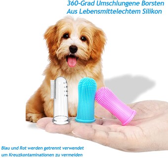 Foto 2 | Cepillo De Dientes Jieyou De Silicona De 360 Grados Para Perros Y Gatos (4 Unidades) - Venta Internacional.