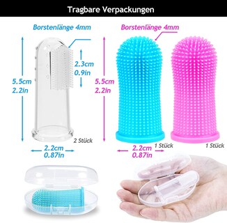 Foto 4 | Cepillo De Dientes Jieyou De Silicona De 360 Grados Para Perros Y Gatos (4 Unidades) - Venta Internacional.