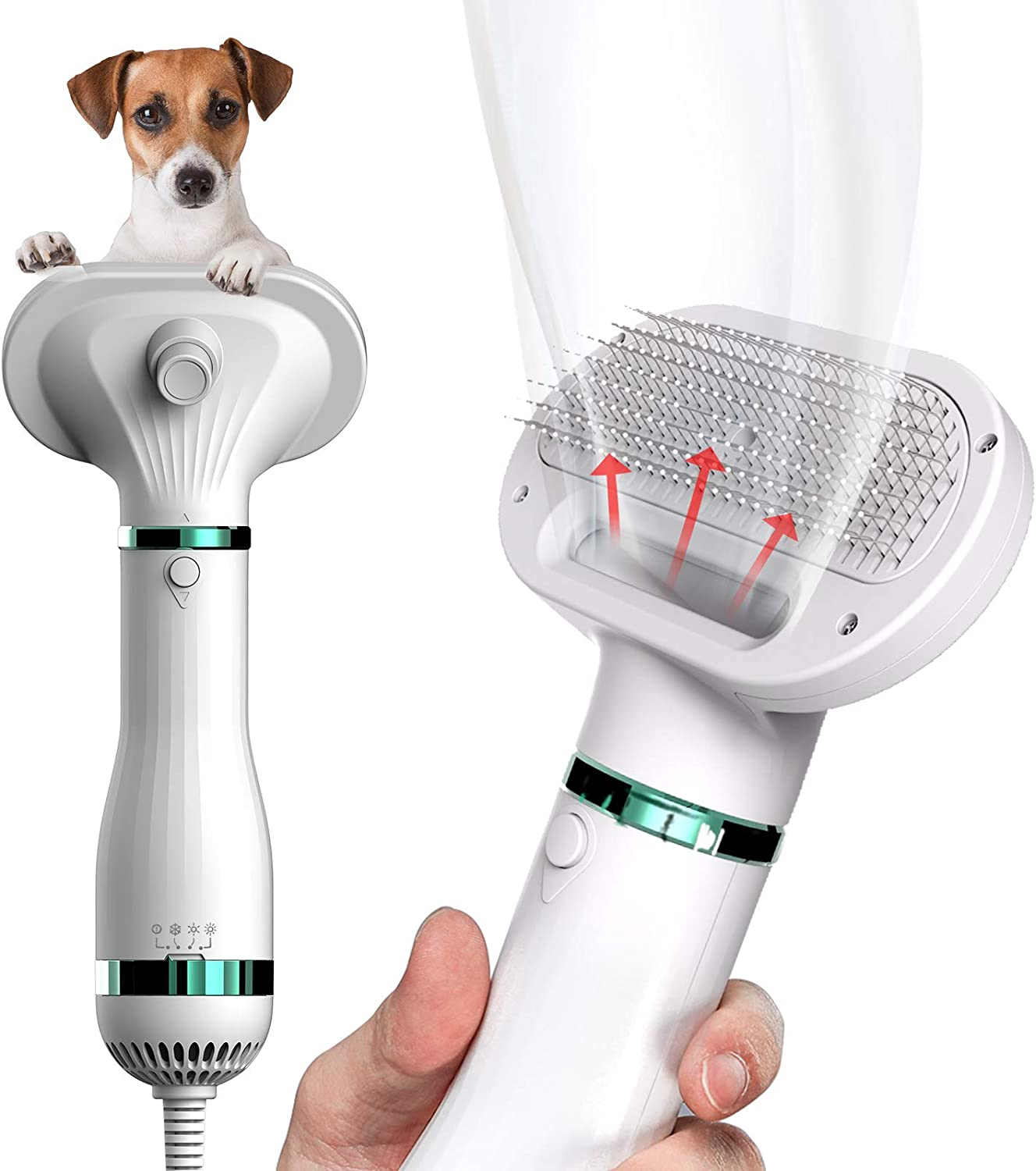 Foto 2 pulgar | Secador De Pelo Para Mascotas Huoguo 2 En 1 Con Cepillo Para Perros Y Gatos - Venta Internacional.