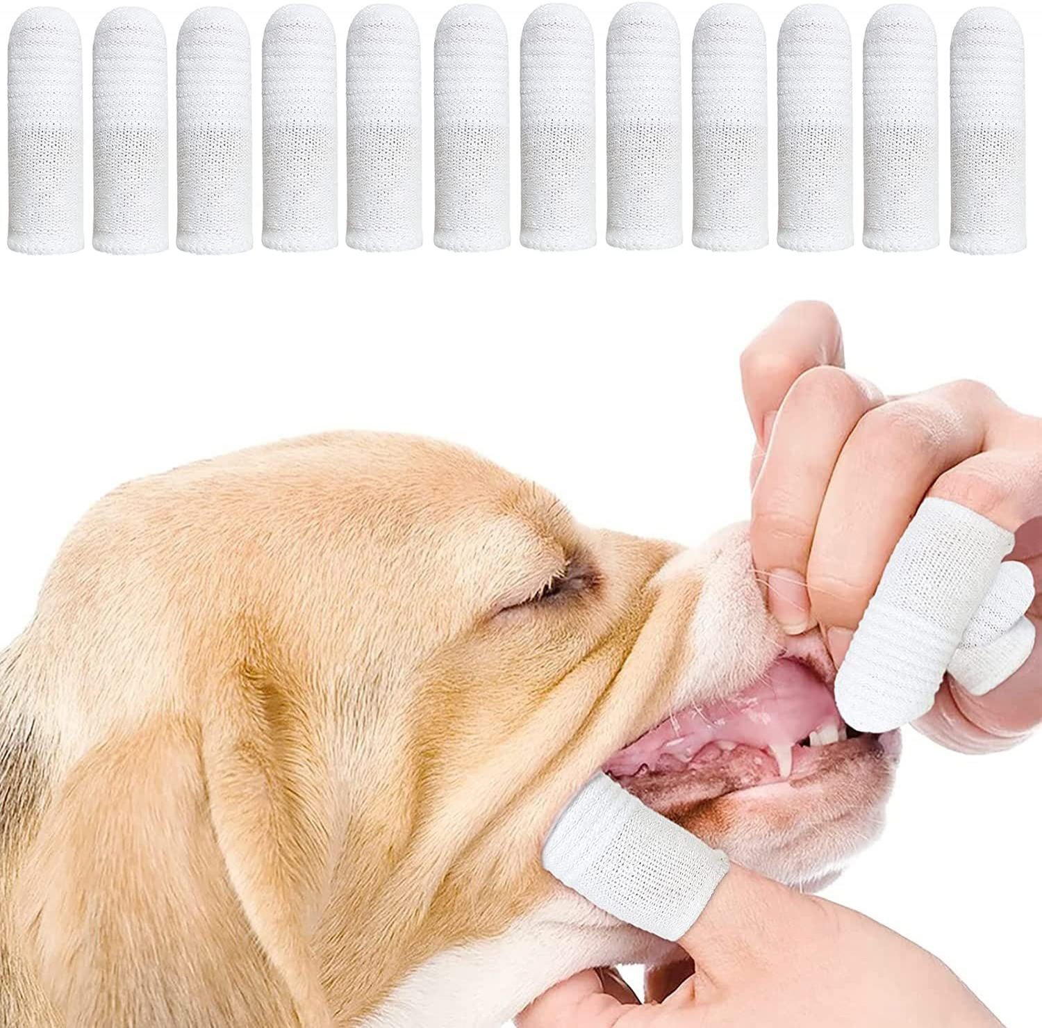 Cepillo De Dientes Para Perros Fingerling Reutilizable Jieyou (12 Unidades) - Venta Internacional.