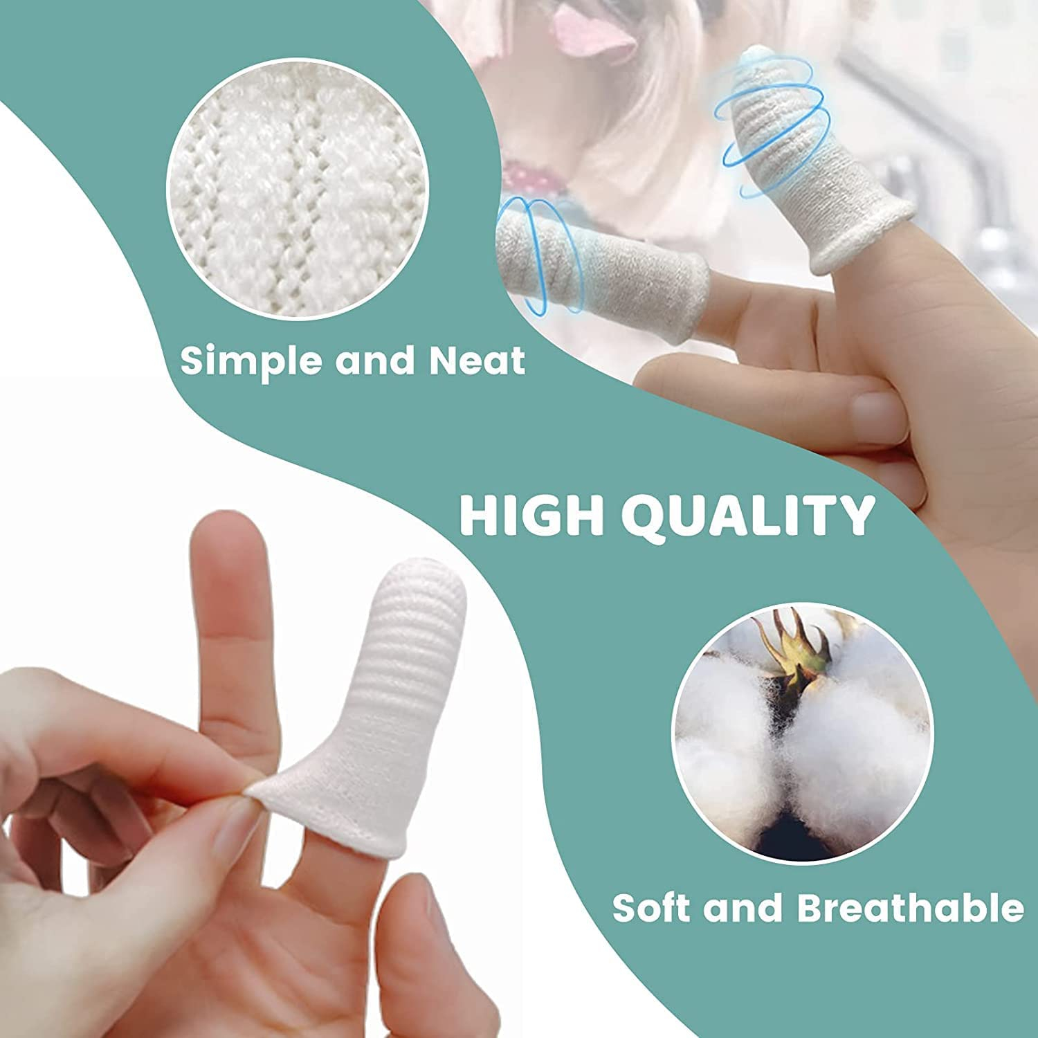 Foto 4 | Cepillo De Dientes Para Perros Fingerling Reutilizable Jieyou (12 Unidades) - Venta Internacional.