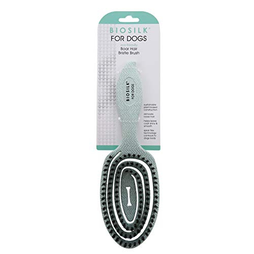 Foto 3 pulgar | Cepillo Para Perros Biosilk Ecológico Con Cerdas De Pelo De Jabalí, Color Verde Menta - Venta Internacional.