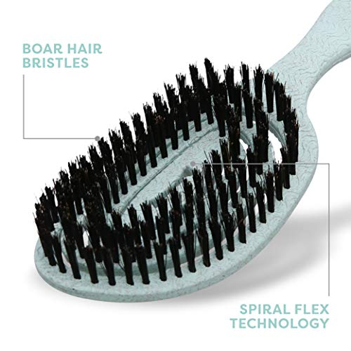Foto 6 pulgar | Cepillo Para Perros Biosilk Ecológico Con Cerdas De Pelo De Jabalí, Color Verde Menta - Venta Internacional.