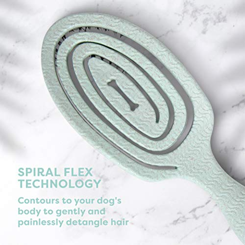 Foto 8 pulgar | Cepillo Para Perros Biosilk Ecológico Con Cerdas De Pelo De Jabalí, Color Verde Menta - Venta Internacional.
