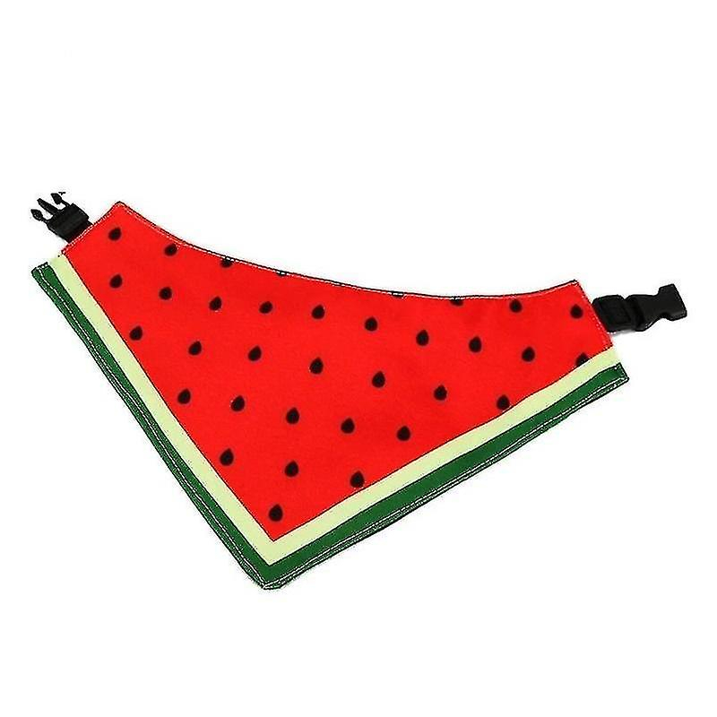 Foto 2 pulgar | Bufanda Para Perro, Toalla De Saliva Impermeable, Estampado De Sandía, Xs - Venta Internacional.