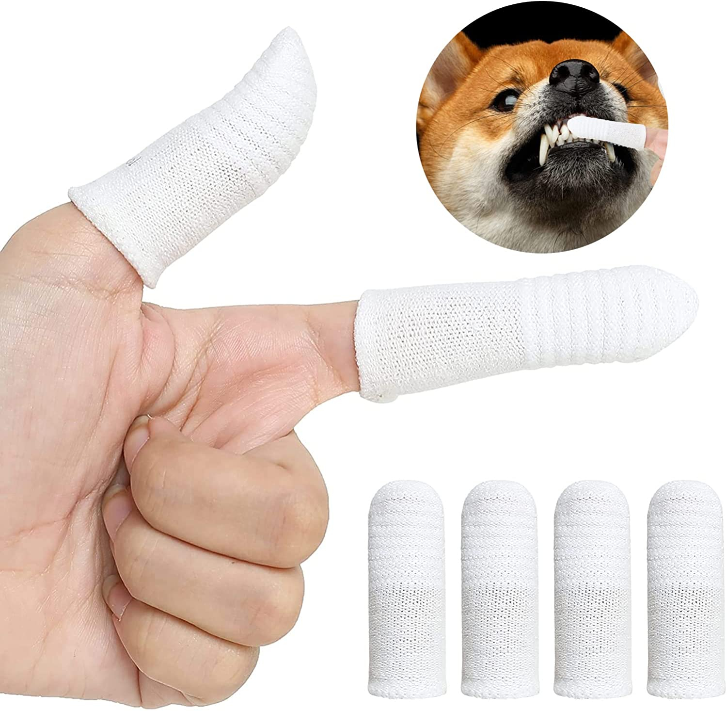 Set De Cepillos De Dientes Jieyou Fingerlings 360° Para Perro Y Gato - Venta Internacional.