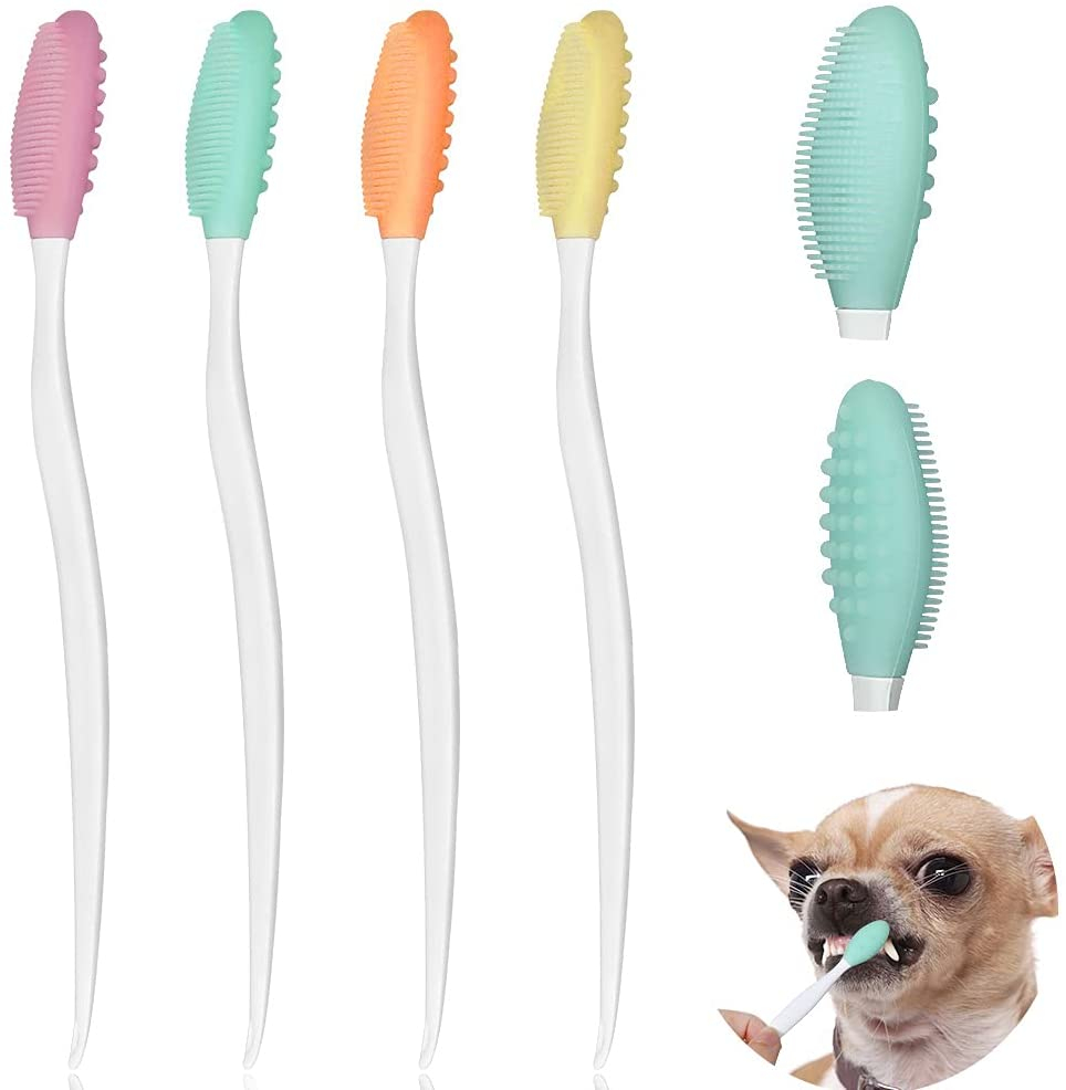 Foto 2 pulgar | Juego De Cepillos De Dientes Jieyou Silicone Pro De Doble Cara Para Perro - Venta Internacional.