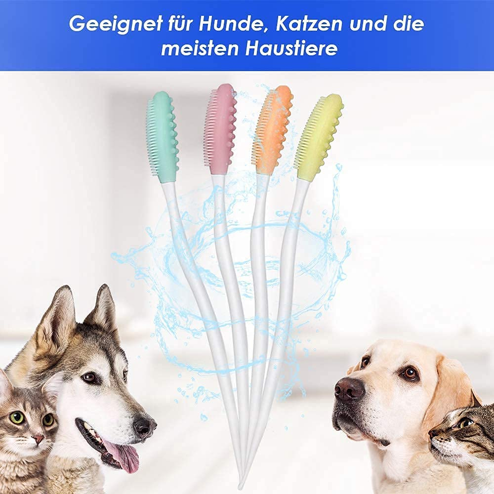 Foto 5 pulgar | Juego De Cepillos De Dientes Jieyou Silicone Pro De Doble Cara Para Perro - Venta Internacional.