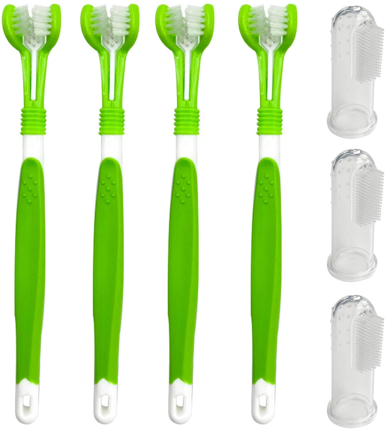 Set De Cepillos De Dientes Jieyou Para Perros Y Mascotas (7 Piezas) - Venta Internacional.