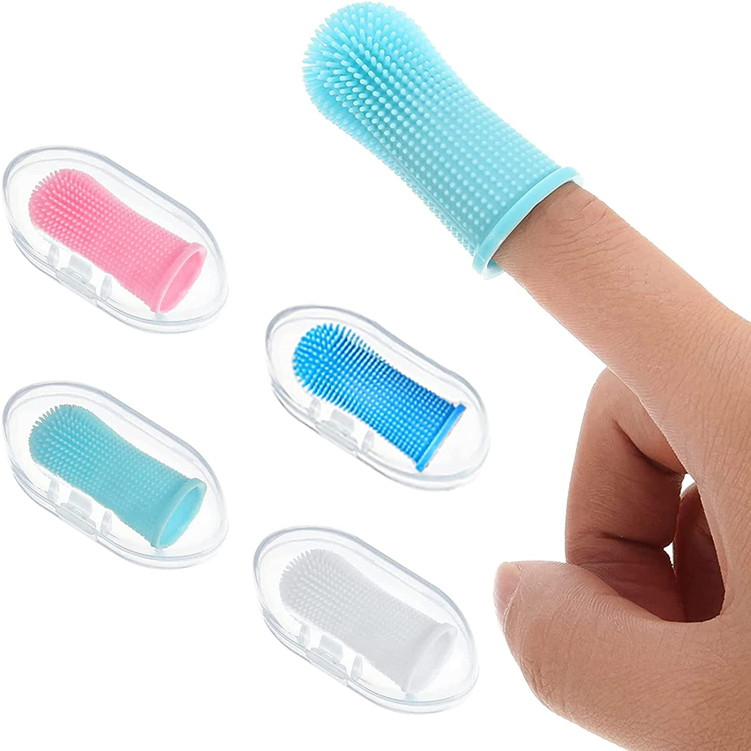 Juego De Cepillos De Dientes Para Perros Jieyou, Cepillo De Dientes De 4 Dedos Para Perros Y Gatos - Venta Internaciona