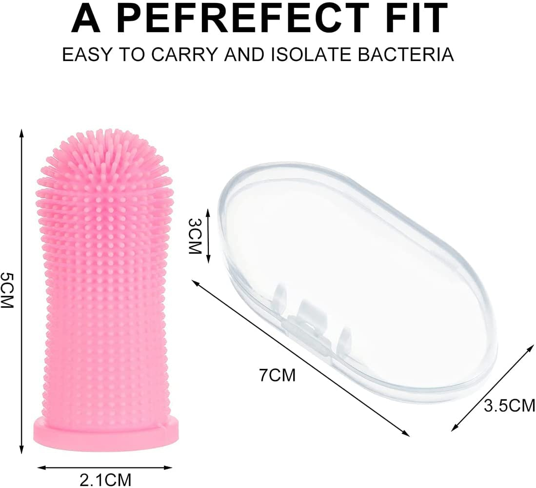 Foto 4 pulgar | Juego De Cepillos De Dientes Para Perros Jieyou, Cepillo De Dientes De 4 Dedos Para Perros Y Gatos - Venta Internaciona
