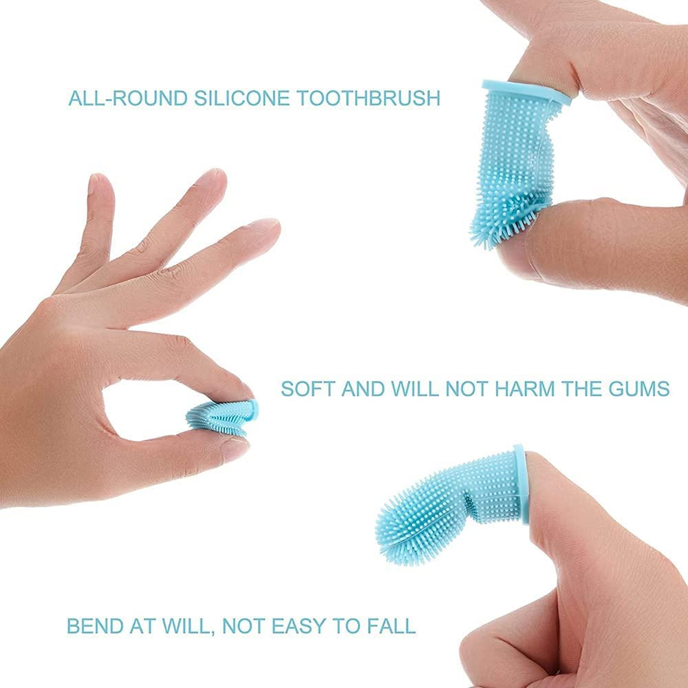 Foto 7 pulgar | Juego De Cepillos De Dientes Para Perros Jieyou, Cepillo De Dientes De 4 Dedos Para Perros Y Gatos - Venta Internaciona