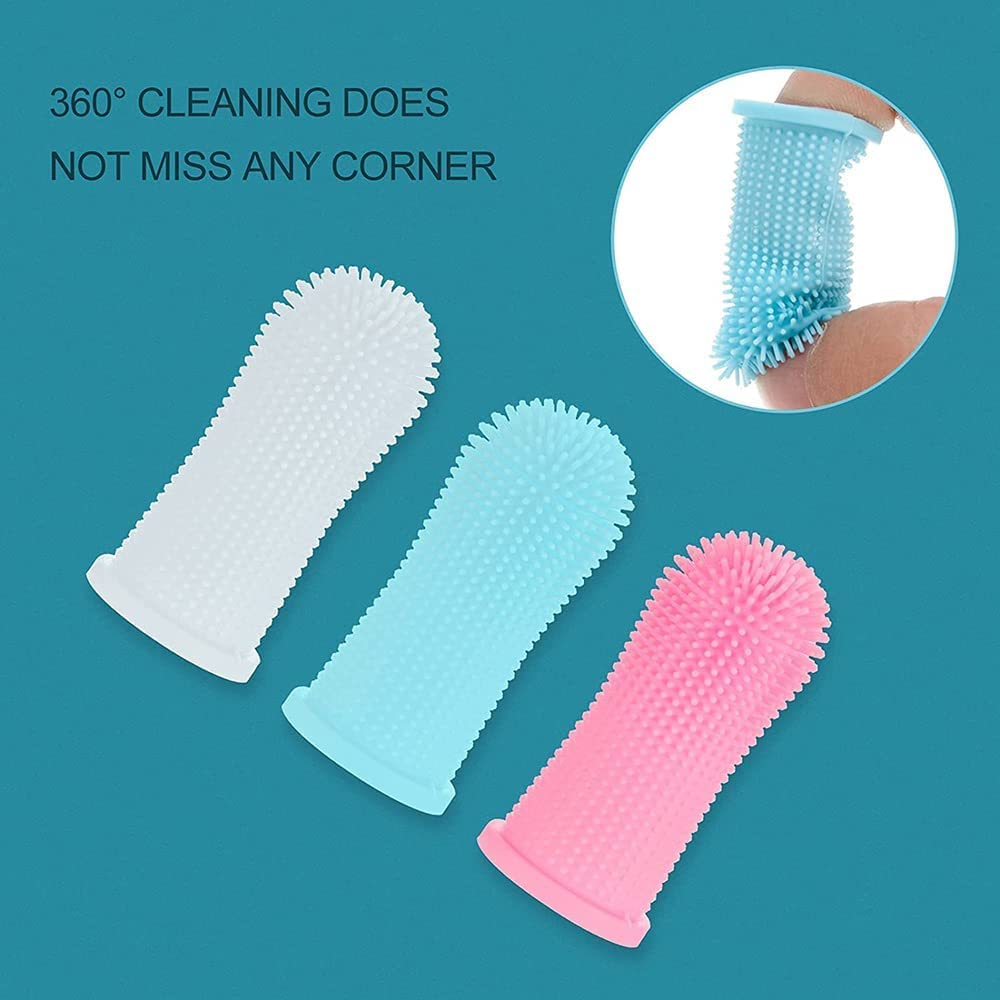 Foto 8 pulgar | Juego De Cepillos De Dientes Para Perros Jieyou, Cepillo De Dientes De 4 Dedos Para Perros Y Gatos - Venta Internaciona