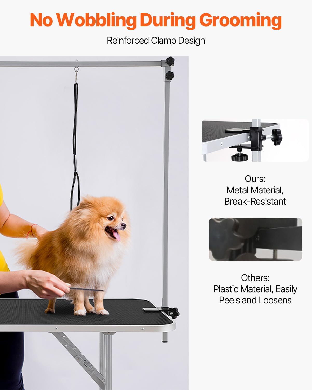 Foto 4 pulgar | Mesa De Aseo Para Mascotas Vevor De 46 Pulgadas Con 2 Brazos Ajustables, 150 Kg - Venta Internacional.