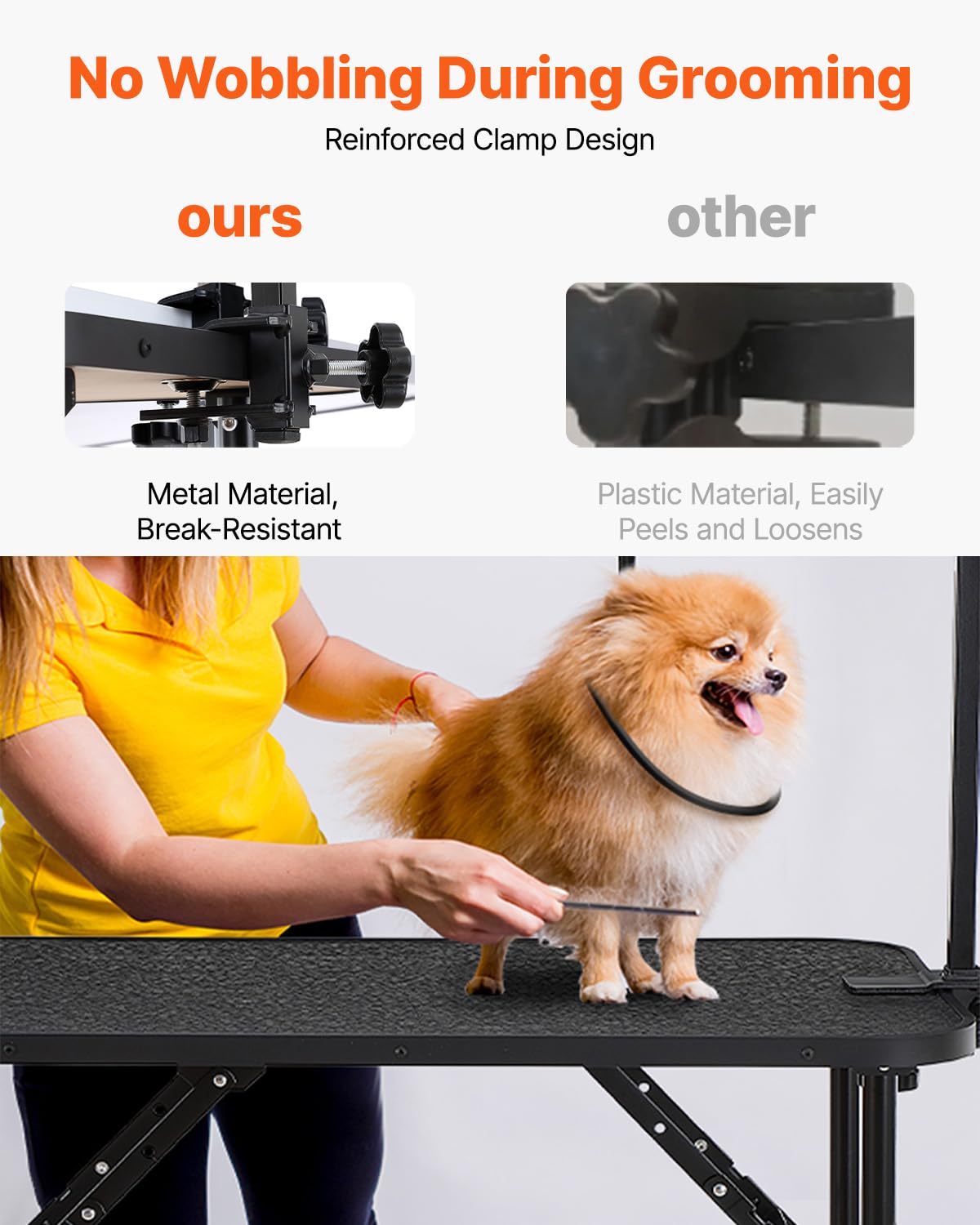 Foto 4 pulgar | Mesa De Aseo Para Mascotas Vevor 32 X 46 Cm Con Brazo Ajustable 100 Kg - Venta Internacional.