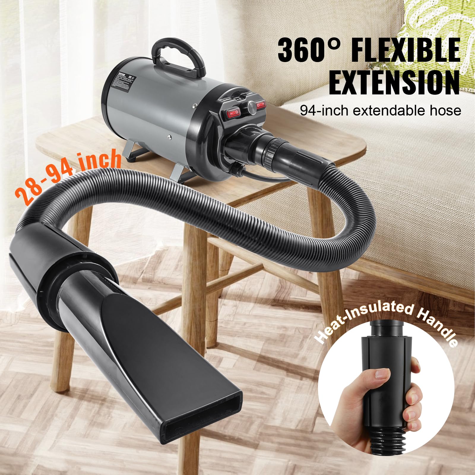 Foto 6 pulgar | Secador para Perros Vevor 2800w/4.3 Hp - Venta Internacional