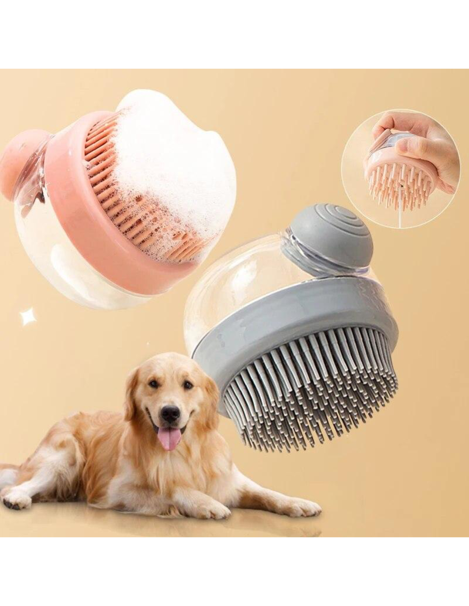 Foto 6 pulgar | Cepillo De Baño Para Perros Con Dispensador De Jabón