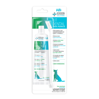 Foto 1 | Medical Solutions Kit Dental Antisarro Con Pasta Y Cepillo Para Perro De 90 Gramos
