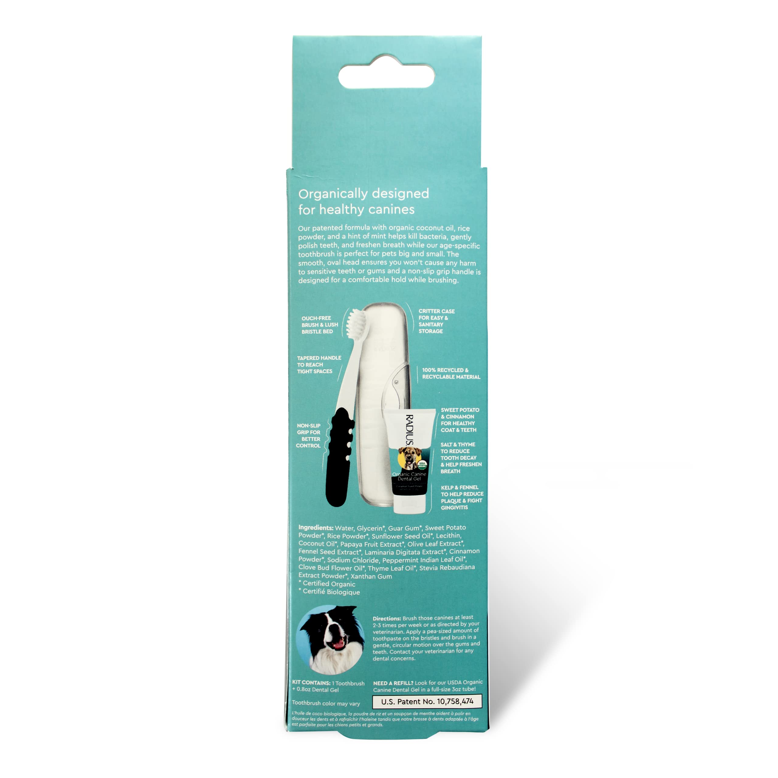 Foto 6 pulgar | Kit Dental Radius Organic Dental Solutions Para Adultos Con Cepillo De Dientes Y Pasta De Dientes - Venta Internacional.