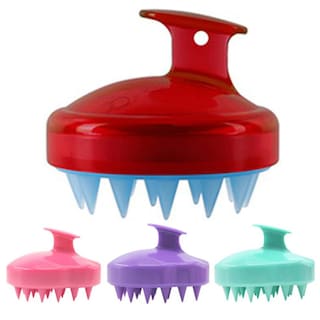 Foto 5 | Champú Para Cabello Cepillo Masajeador De Cuero Cabelludo Silicone Genérica - Venta Internacional.