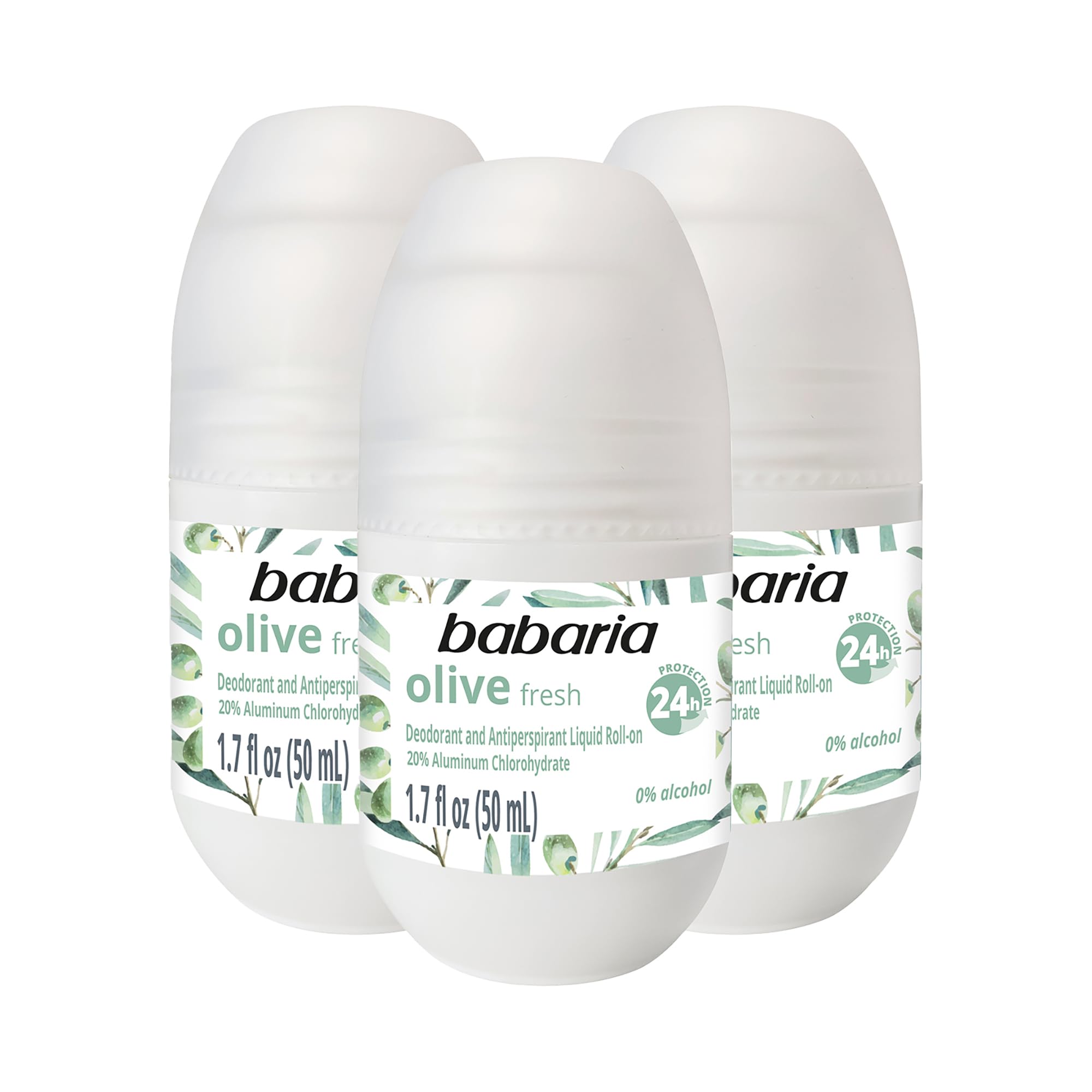 Foto 2 pulgar | Desodorante Babaria con Aceite de Oliva Antitranspirante 3 Unidades- Venta Internacional