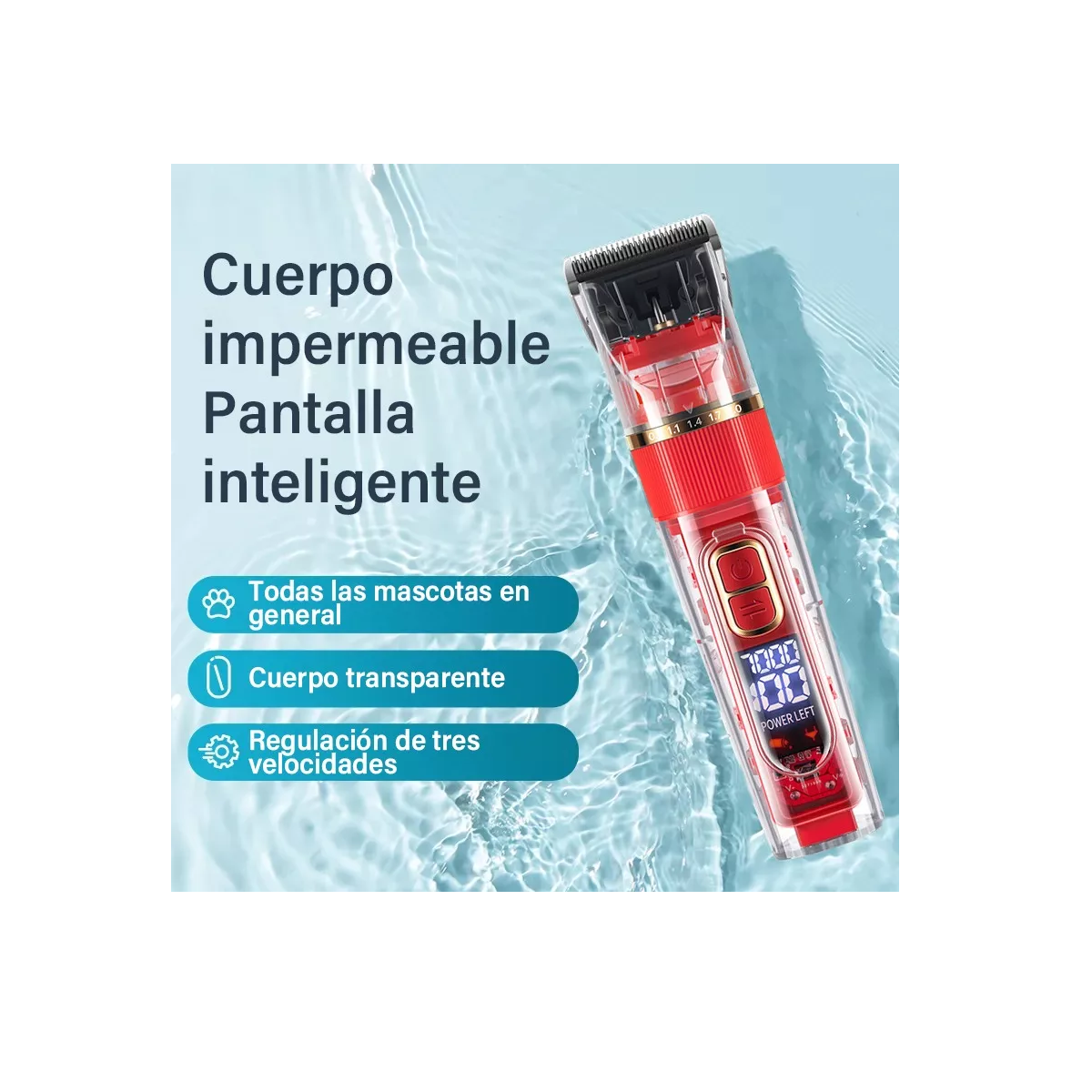 Foto 3 pulgar | Maquina Cortadora de Pelo para Perro Eo Safe Imports Esi-8401 Multicolor Silenciosa Inalámbrica 9 PZAS