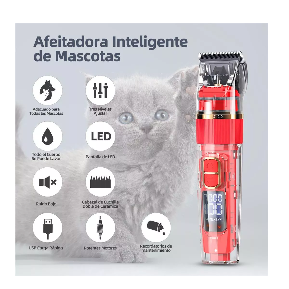 Foto 3 pulgar | Rasuradora Eléctrica Eo Safe Imports Esi8964 para Mascota