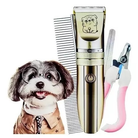 Foto 2 pulgar | Kit de Rasuradora de Mascotas con Cortaúñas Peines Intercambiables y Tijeras