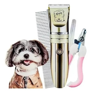 Foto 1 | Kit de Rasuradora de Mascotas con Cortaúñas Peines Intercambiables y Tijeras