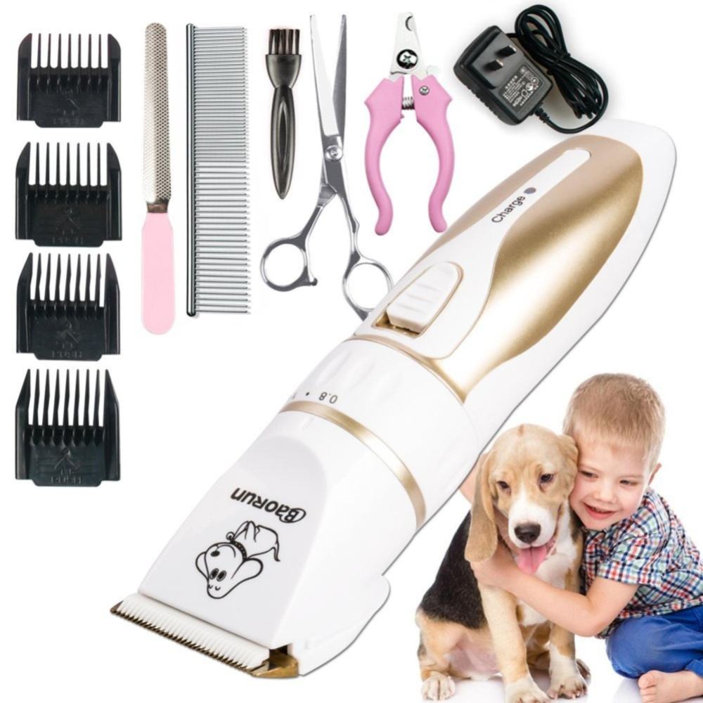 Foto 4 pulgar | Kit de Rasuradora de Mascotas con Cortaúñas Peines Intercambiables y Tijeras