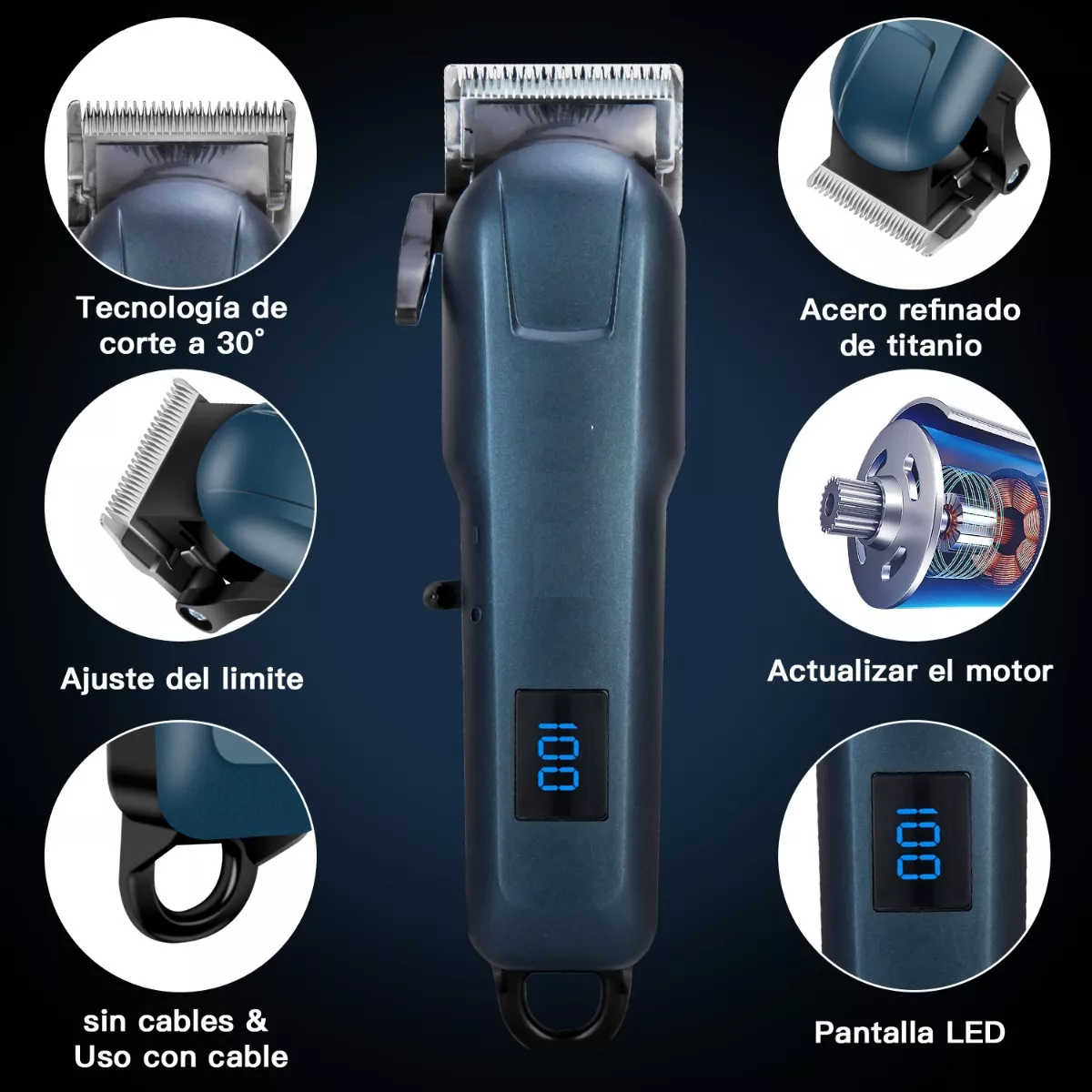 Foto 4 pulgar | Máquina Rasuradora Y Cortadora De Pelo Eo Safe Imports Esi-14505 Azul