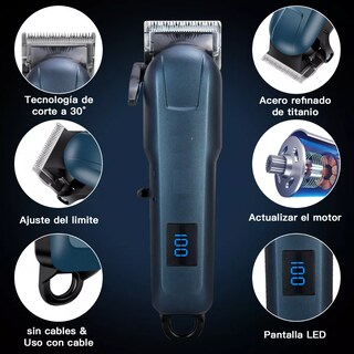 Foto 3 | Máquina Rasuradora Y Cortadora De Pelo Eo Safe Imports Esi-14505 Azul