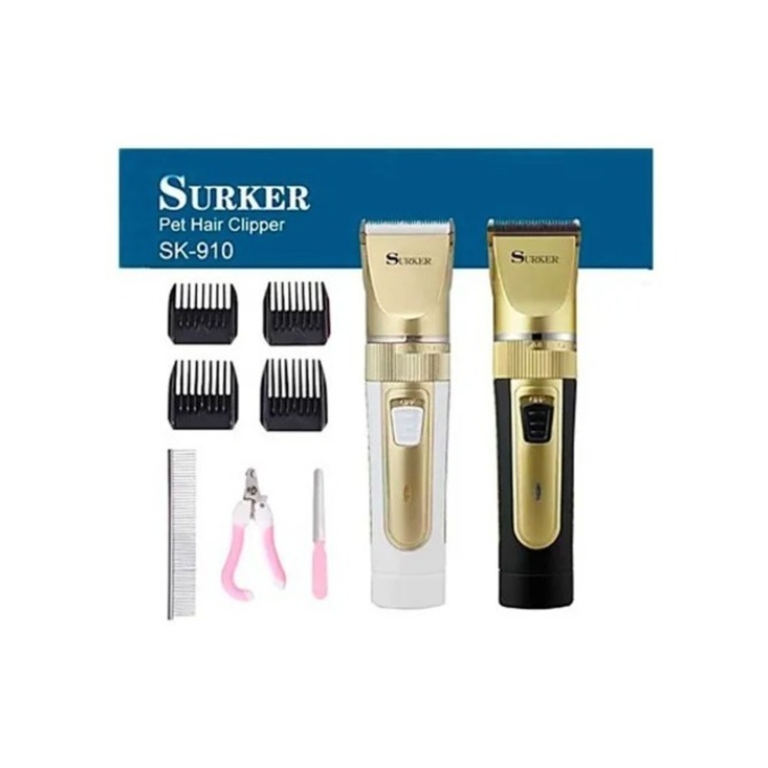Kit De Cortadora De Pelo Para Mascotas Surker Sk910 Para Perros Y Gatos - Venta Internacional.
