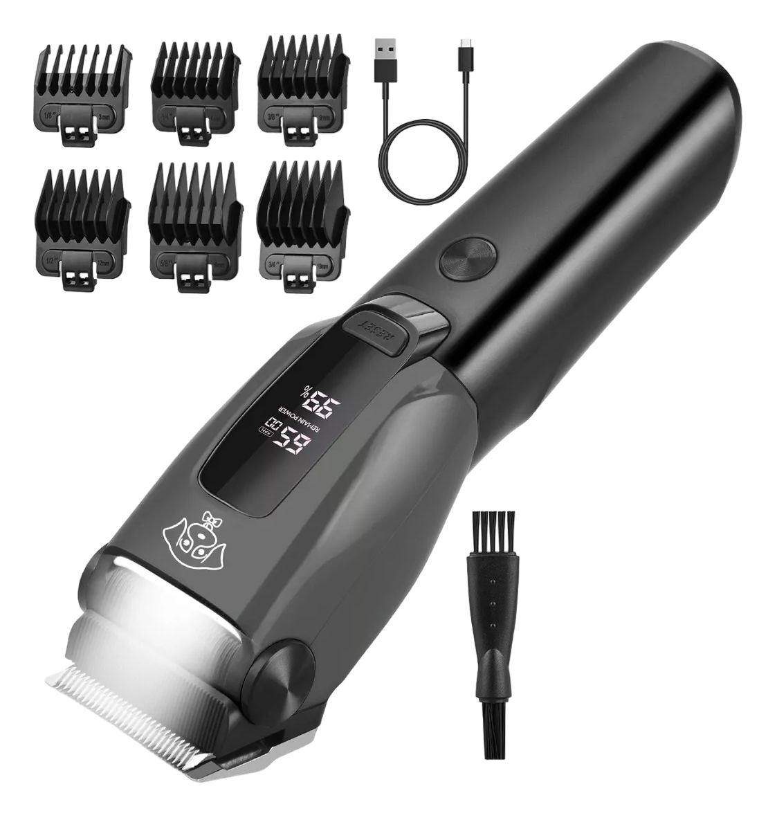 Foto 2 pulgar | Maquina Para Cortar Pelo De Perro Rasuradora Recargable, Negro