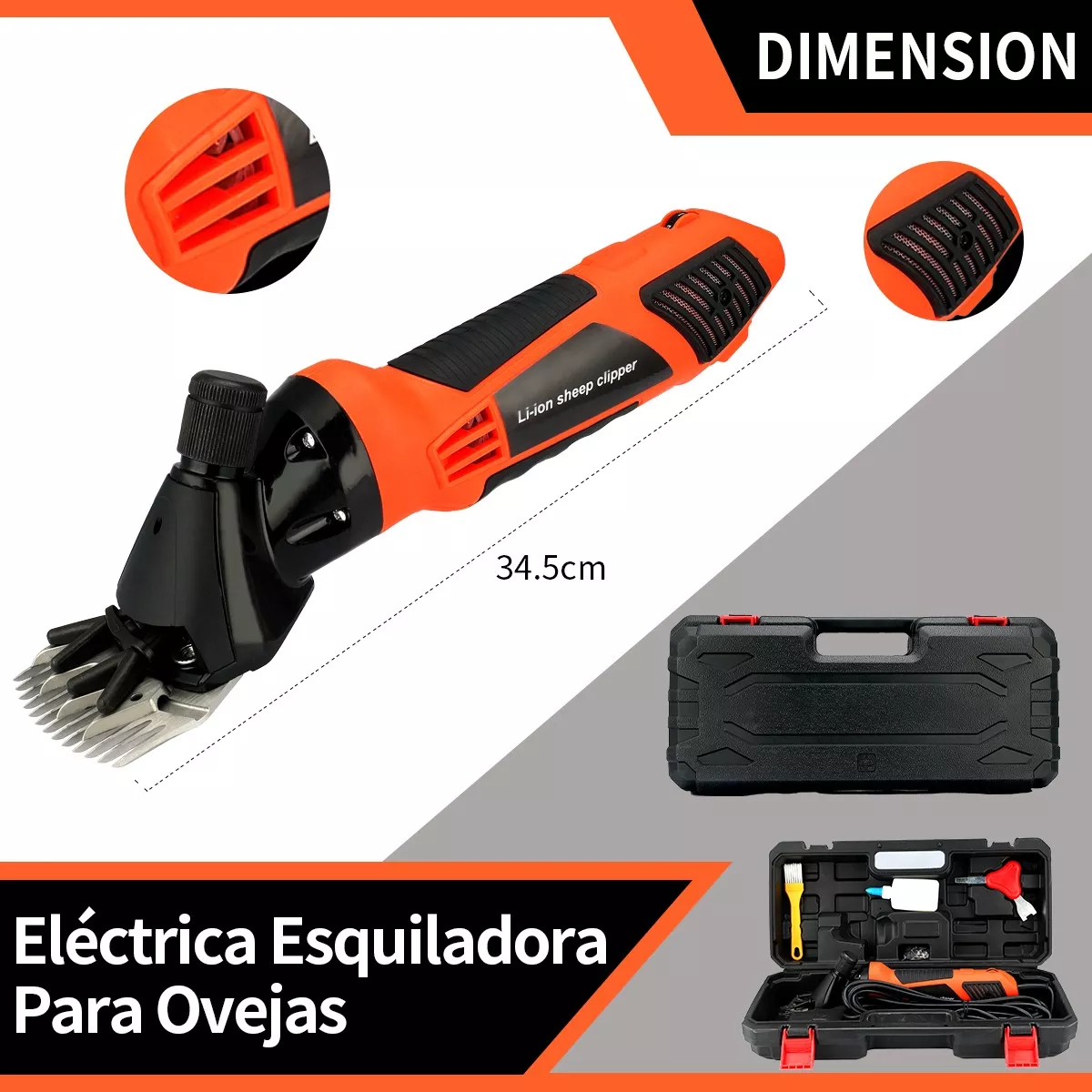 Foto 4 pulgar | Trasquiladora Maquina Para Cortar Pelo De Perro Grande Oveja Eo Safe Imports Esi-16852 Multicolor