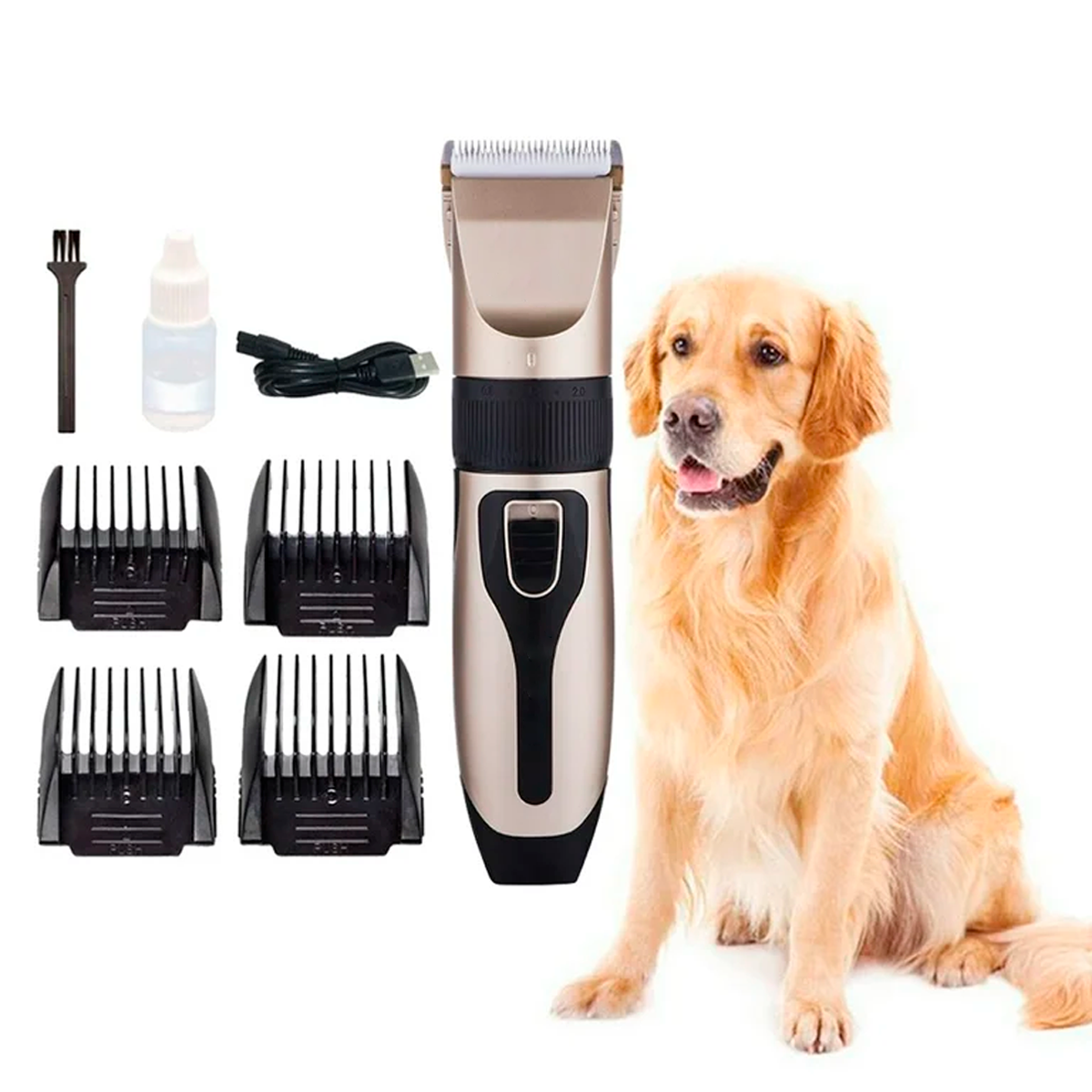 Foto 3 pulgar | Kit De Máquina Rasuradora Y Cortadora De Pelo Para Perros Y Mascotas – 8 Piezas Para Un Cuidado Profesional