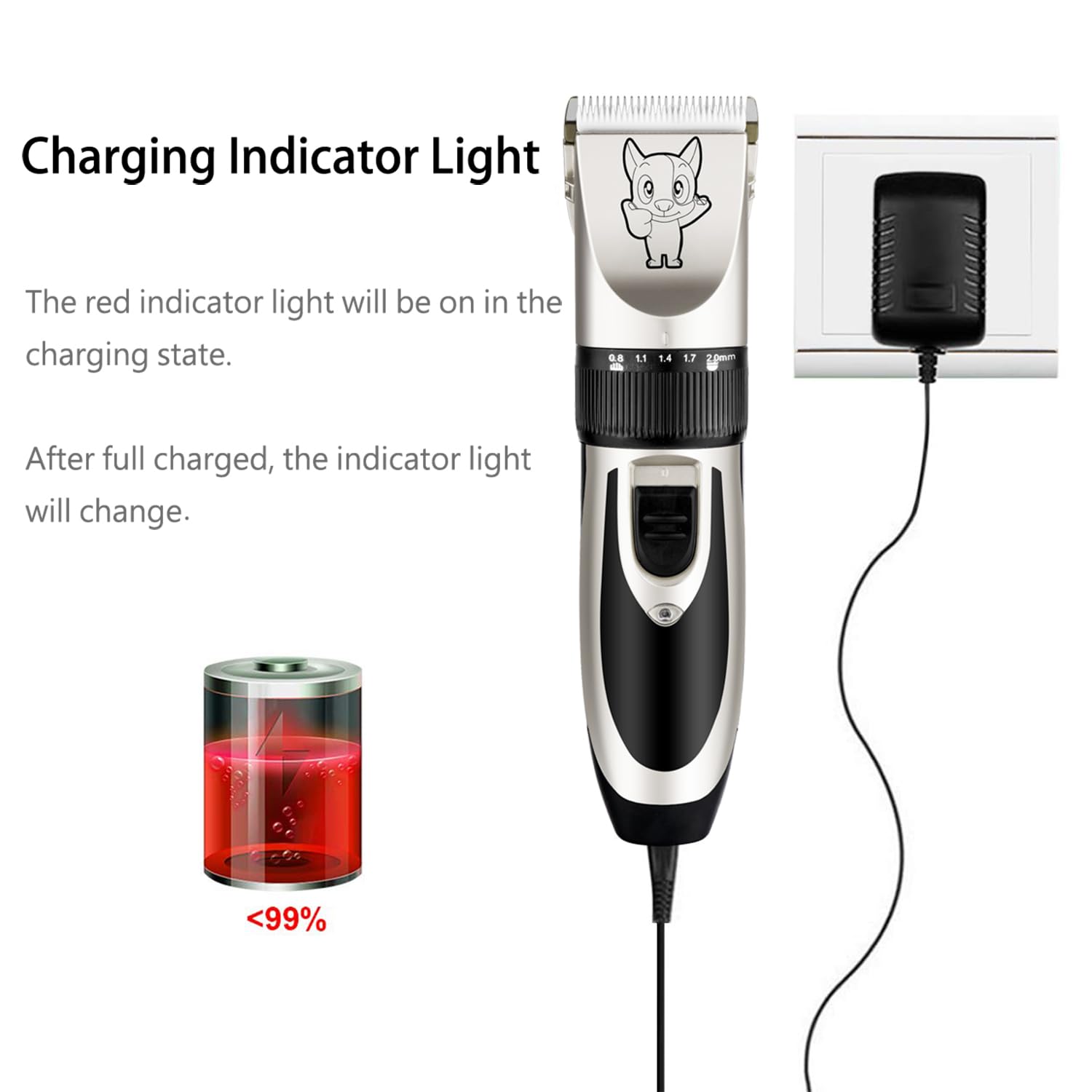 Foto 4 pulgar | Kit de Aseo para Mascotas Clippers Highdas Recargable - Venta Internacional