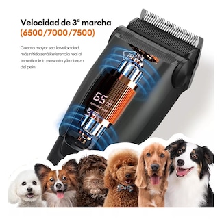 Foto 3 | Maquina Para Cortar Pelo De Perro Lab.g Rasuradora Recargable Negro