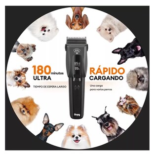 Foto 2 | Maquina Para Cortar Pelo De Perro Rasuradora Recargable, Belug Negro