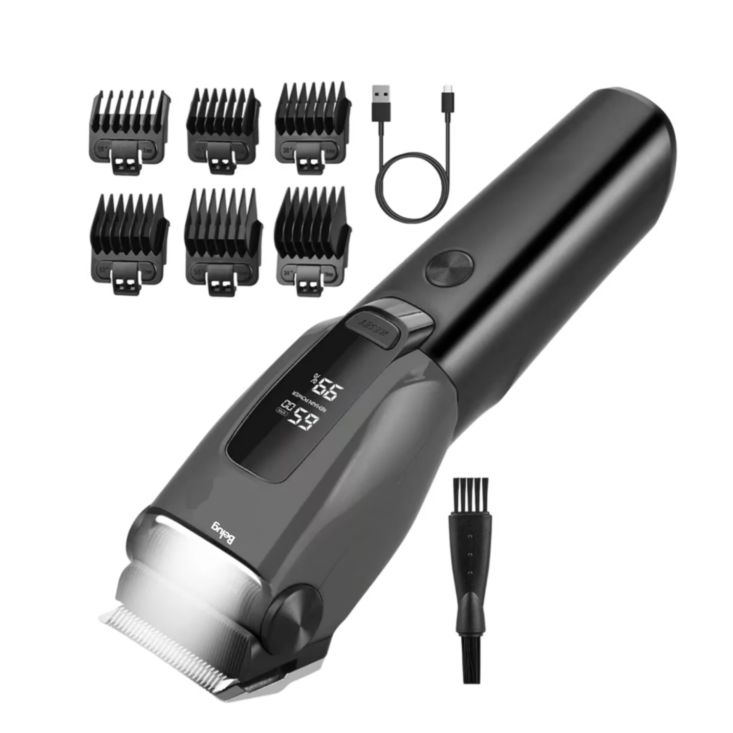 Foto 2 pulgar | Maquina Para Cortar Pelo De Perro Rasuradora Recargable Belug Negro