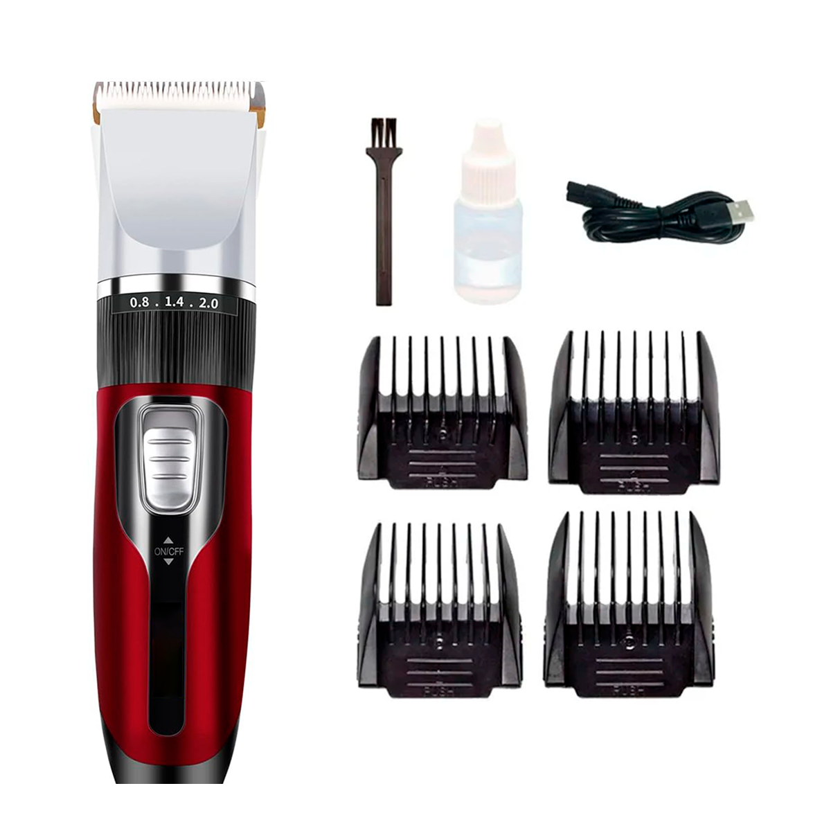Foto 2 | Kit De Máquina Rasuradora Y Cortadora De Pelo Para Perros Y Mascotas – 8 Piezas Para Un Cuidado Profesional