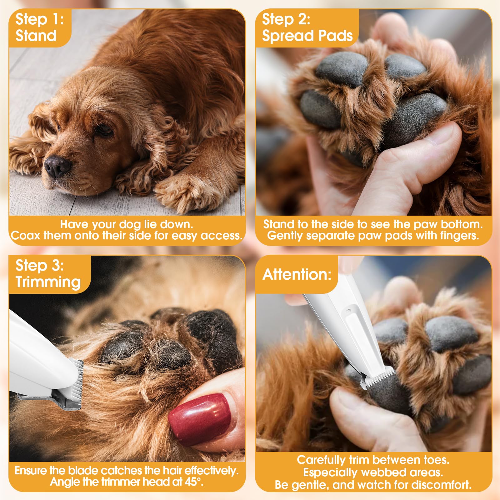 Foto 8 pulgar | Recortadora De Patas Para Perros Palksky Con Pantalla Led Usb Mejorada De 2 Velocidades - Venta Internacional.