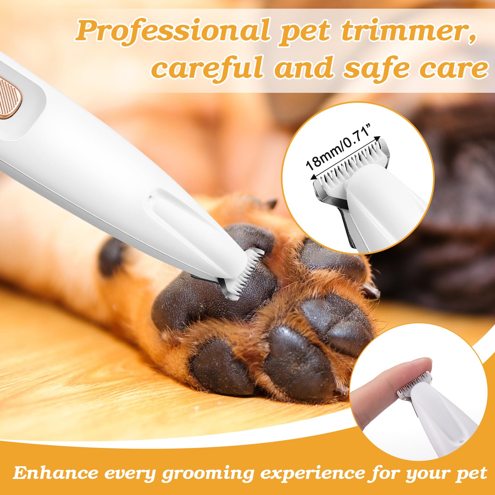 Foto 3 pulgar | Recortadora De Patas Para Perros Palksky, Hoja Mejorada De 18 Mm, Impermeable - Venta Internacional.